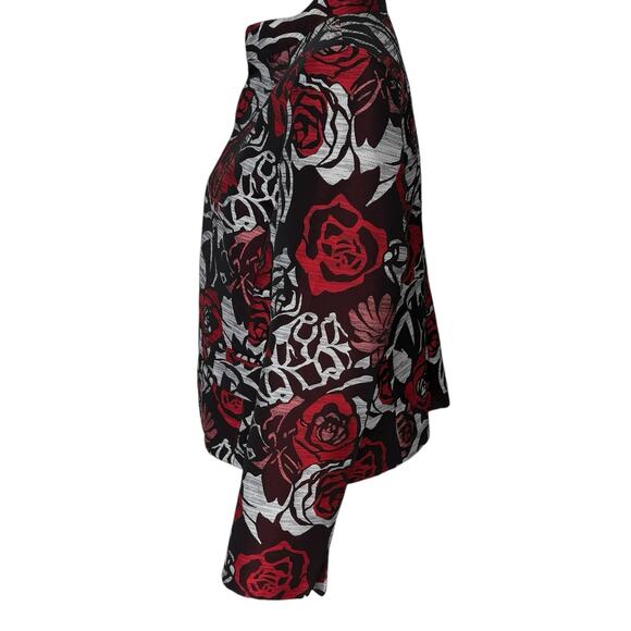 ELLEN TRACY Floral Blazer Jacket Size 14 Cocktail Formal - Picture 4 of 9